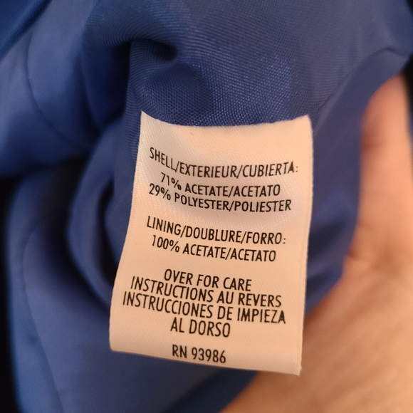 NWT Casual Corner Blue Button Down Blazer in size 8 - Picture 7 of 9